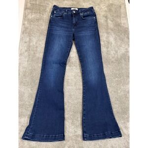 Mavi Sydney High-Rise Flare Jeans Dark Wash Blue Denim Womens 27/32